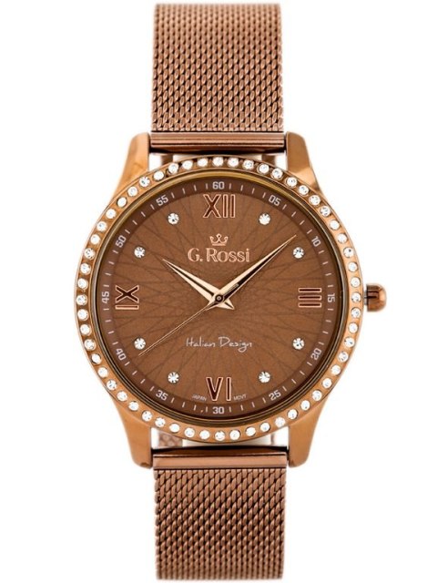 ZEGAREK G. ROSSI - 6748B-2B3 (zg788e) brown + BOX ZEGAREK G. ROSSI - 6748B-2B3 (zg788e) brown + BOX