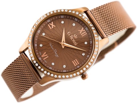 ZEGAREK G. ROSSI - 6748B-2B3 (zg788e) brown + BOX ZEGAREK G. ROSSI - 6748B-2B3 (zg788e) brown + BOX