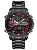 ZEGAREK MĘSKI NAVIFORCE - NF9146S (zn089b) - black/red + BOX ZEGAREK MĘSKI NAVIFORCE - NF9146S (zn089b) - black/red + BOX