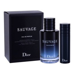Dior Sauvage zestaw woda perfumowana spray 100ml + woda perfumowana spray 10ml (P1)