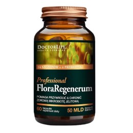 Doctor Life Flora Regenerum suplement diety przywracający zdrową mikrobiotę jelitową 60 kapsułek (P1)