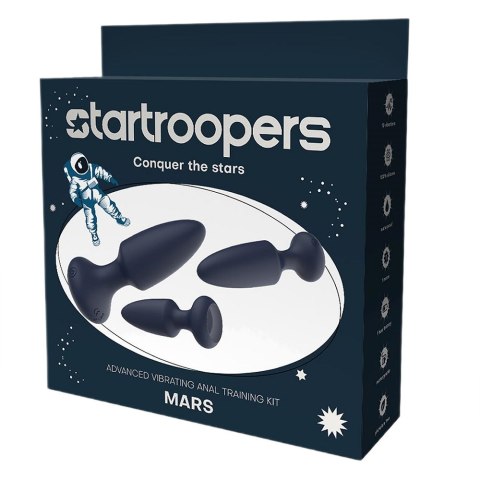 Dream Toys Startroopers Mars Advanced Vibrating Anal Training Kit zestaw korków analnych 3szt. (P1) Dream Toys Startroopers Mars Advanced Vibrating Anal Training Kit zestaw korków analnych 3szt. (P1)