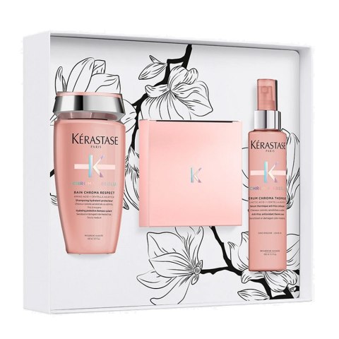Kerastase Chroma Absolu Spring zestaw szampon do włosów 250ml + maska do włosów 200ml + spray termoochronny do włosów 150ml (P1)