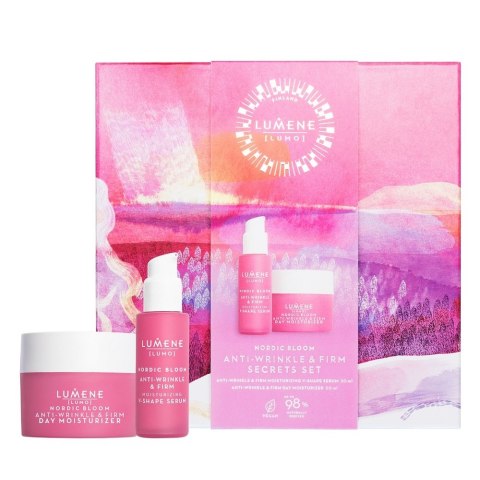 Lumene Nordic Bloom Lumo Anti-Wrinkle Firm Secrets zestaw Anti-Wrinkle Firm Day Moisturizer 50ml + Anti-Wrinkle Firm Moisturi Lumene Nordic Bloom Lumo Anti-Wrinkle Firm Secrets zestaw Anti-Wrinkle Firm Day Moisturizer 50ml + Anti-Wrinkle Firm Moisturi