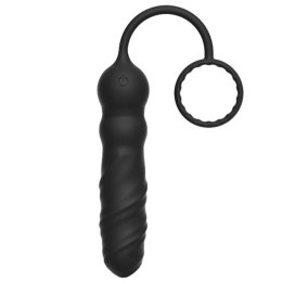 Marc Dorcel Deep Seeker Plug Anal korek analny i pierścień na penisa Black (P1)
