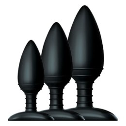 Nexus Butt Plug Trio zestaw korek analny 8cm + korek analny 10cm + korek analny 12cm (P1)