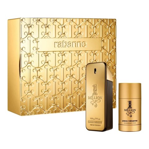 Paco Rabanne 1 Million Men zestaw woda toaletowa spray 100ml + dezodorant w sztyfcie 75ml (P1) Paco Rabanne 1 Million Men zestaw woda toaletowa spray 100ml + dezodorant w sztyfcie 75ml (P1)