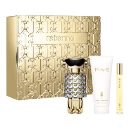 Paco Rabanne Fame zestaw woda perfumowana spray 80ml + woda perfumowana spray 10ml + balsam do ciała 100ml (P1)