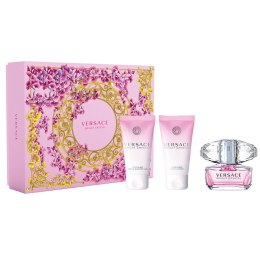 Versace Bright Crystal zestaw woda toaletowa spray 50ml + balsam do ciała 50ml + żel pod prysznic 50ml (P1)
