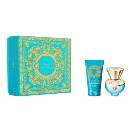 Versace Dylan Turquoise Pour Femme zestaw woda toaletowa spray 30ml + żel do ciała 50ml (P1)