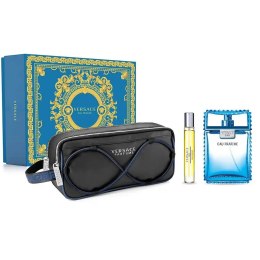 Versace Man Eau Fraiche zestaw woda toaletowa spray 100ml + woda toaletowa spray 10ml + kosmetyczka (P1)