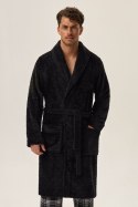 Szlafrok Męski Model Huge 41941-99X Black - Henderson - L