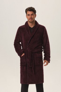 Szlafrok Męski Model Hustle 41935-93X Bordo - Henderson - XXL