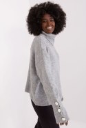 Golf Damski Model BA-SW-015.01P Grey - Badu - uniwersalny Golf Damski Model BA-SW-015.01P Grey - Badu - uniwersalny