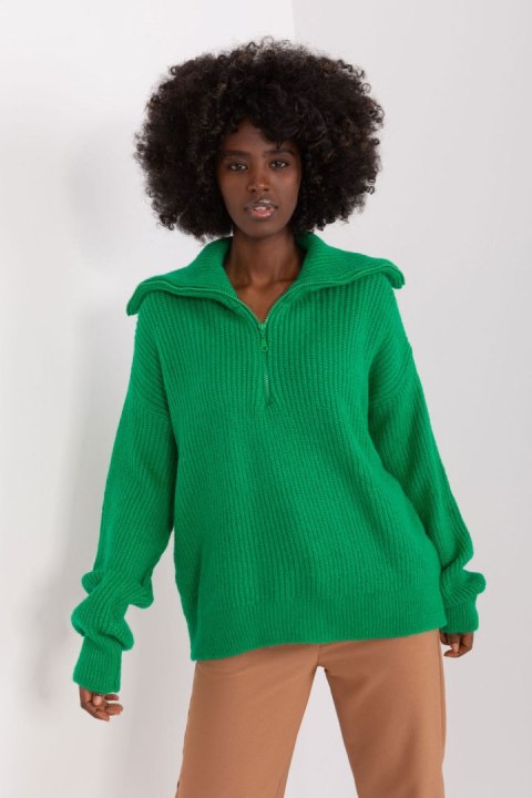 Golf Damski Model BA-SW-0374.35P Green - Badu - uniwersalny Golf Damski Model BA-SW-0374.35P Green - Badu - uniwersalny