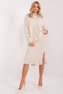 Sukienka Komplet Model BA-KMPL-1490.52 Light Beige - Badu - uniwersalny Sukienka Komplet Model BA-KMPL-1490.52 Light Beige - Badu - uniwersalny