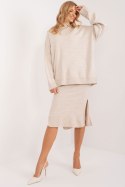 Sukienka Komplet Model BA-KMPL-1490.52 Light Beige - Badu - uniwersalny Sukienka Komplet Model BA-KMPL-1490.52 Light Beige - Badu - uniwersalny