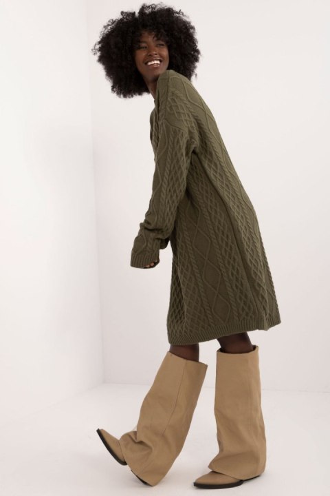 Sukienka Model BA-SK-0528.45 Khaki - Badu - uniwersalny Sukienka Model BA-SK-0528.45 Khaki - Badu - uniwersalny