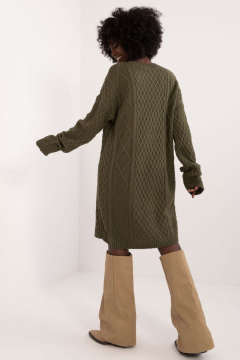 Sukienka Model BA-SK-0528.45 Khaki - Badu - uniwersalny Sukienka Model BA-SK-0528.45 Khaki - Badu - uniwersalny