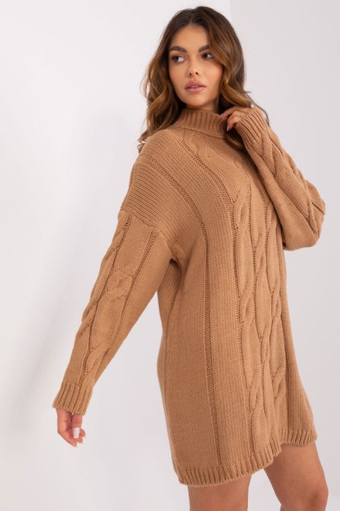 Sukienka Model BA-SK-1561-1.60 Camel - Badu - uniwersalny Sukienka Model BA-SK-1561-1.60 Camel - Badu - uniwersalny