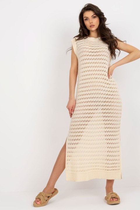 Sukienka Plażow Sukienka Model BA-SK-9003.47P Light Beige - Badu - uniwersalny