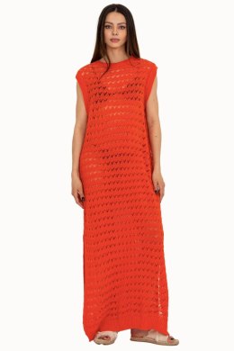 Sukienka Plażow Sukienka Model BA-SK-9003.47P Orange - Badu - uniwersalny