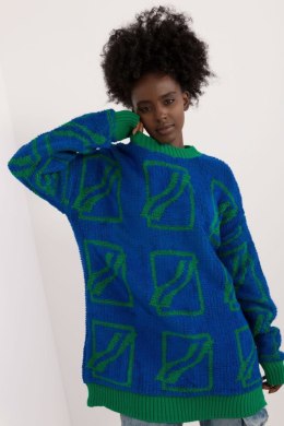 Sweter Damski Model BA-SW-0277.02 Dark Blue - Badu - uniwersalny