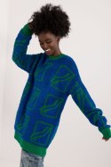 Sweter Damski Model BA-SW-0277.02 Dark Blue - Badu - uniwersalny Sweter Damski Model BA-SW-0277.02 Dark Blue - Badu - uniwersalny