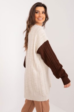 Sweter Damski Model BA-SW-0549.32 Brown - Badu - uniwersalny