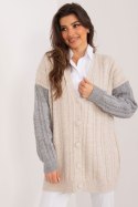 Sweter Damski Model BA-SW-0549.32 Grey - Badu - uniwersalny Sweter Damski Model BA-SW-0549.32 Grey - Badu - uniwersalny