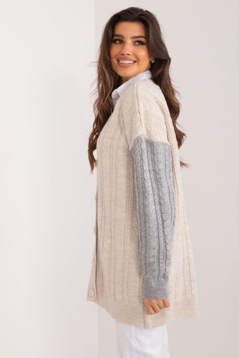 Sweter Damski Model BA-SW-0549.32 Grey - Badu - uniwersalny Sweter Damski Model BA-SW-0549.32 Grey - Badu - uniwersalny