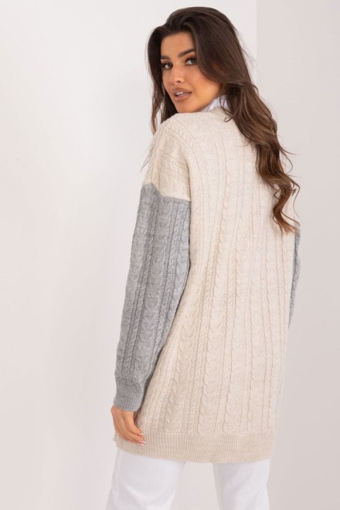 Sweter Damski Model BA-SW-0549.32 Grey - Badu - uniwersalny Sweter Damski Model BA-SW-0549.32 Grey - Badu - uniwersalny