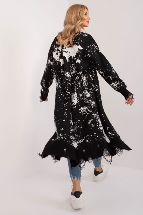 Sweter Kardigan Model BA-SW-14105.27 Black - Badu - uniwersalny Sweter Kardigan Model BA-SW-14105.27 Black - Badu - uniwersalny