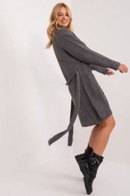 Sweter Kardigan Model BA-SW-1464.66 Dark Grey - Badu - uniwersalny