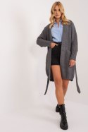 Sweter Kardigan Model BA-SW-1464.66 Dark Grey - Badu - uniwersalny Sweter Kardigan Model BA-SW-1464.66 Dark Grey - Badu - uniwersalny