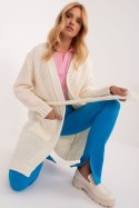 Sweter Kardigan Model BA-SW-1464.66 Ecru - Badu - uniwersalny