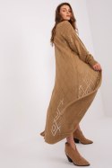 Sweter Kardigan Model BA-SW-8041.50P Camel - Badu - uniwersalny