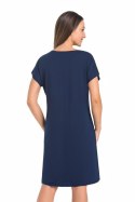Koszulka nocna Koszula Nocna Model Luzi 2810 Navy - Teyli - XL Koszulka nocna Koszula Nocna Model Luzi 2810 Navy - Teyli - XL