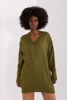 Sweter Damski Model BA-SW-0577.32X Khaki - Badu - uniwersalny