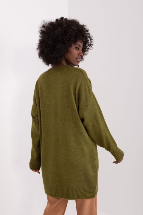 Sweter Damski Model BA-SW-0577.32X Khaki - Badu - uniwersalny Sweter Damski Model BA-SW-0577.32X Khaki - Badu - uniwersalny