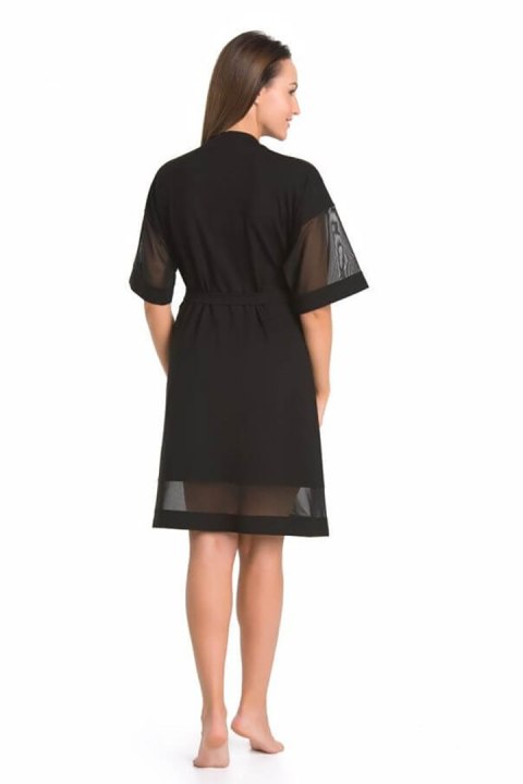 Szlafrok Damski Model Betti 2903 Black - Teyli - s Szlafrok Damski Model Betti 2903 Black - Teyli - s