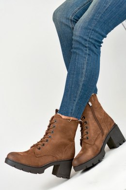 Botki Model 260058FX-SU Brown Zamsz - PRIMO - 40