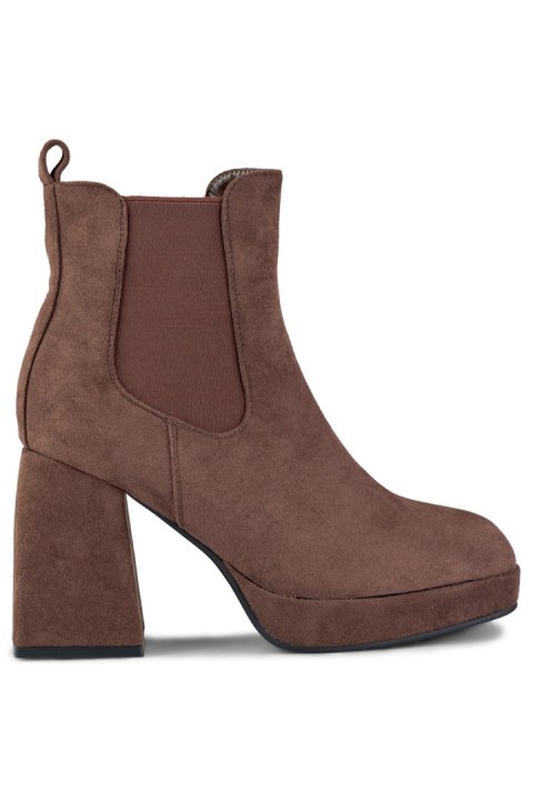Botki Model 7987RB Brown Zamsz - PRIMO - 39 Botki Model 7987RB Brown Zamsz - PRIMO - 39