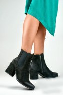 Botki Model Blaise 260038B-SU Black Zamsz - PRIMO - 41