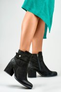 Botki Model Blaise 260041B-SU Black Zamsz - PRIMO - 37 Botki Model Blaise 260041B-SU Black Zamsz - PRIMO - 37