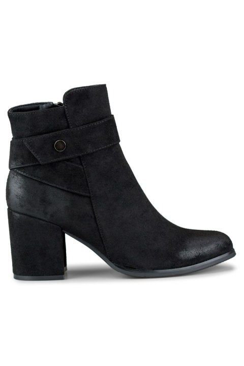 Botki Model Blaise 260041B-SU Black Zamsz - PRIMO - 40 Botki Model Blaise 260041B-SU Black Zamsz - PRIMO - 40