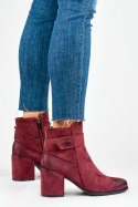 Botki Model Blaise 260041WI-SU Bordo Zamsz - PRIMO - 37 Botki Model Blaise 260041WI-SU Bordo Zamsz - PRIMO - 37