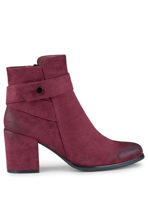 Botki Model Blaise 260041WI-SU Bordo Zamsz - PRIMO - 37 Botki Model Blaise 260041WI-SU Bordo Zamsz - PRIMO - 37