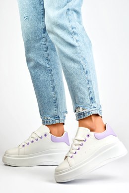 Buty Sportowe Model LL23171PU White/Violet - PRIMO - 38