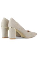 Czółenka Model GD-DO112A-BE Beige/Grey - PRIMO - 37